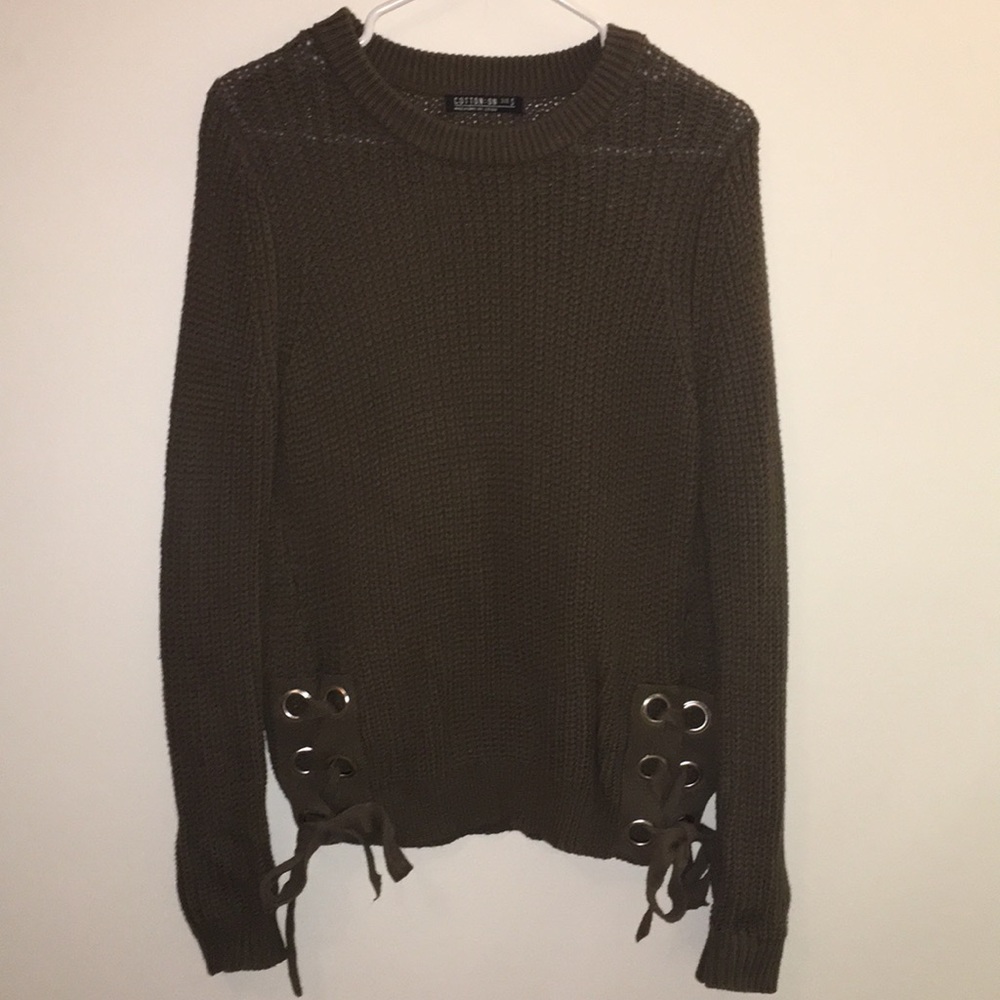 Olive green sweater